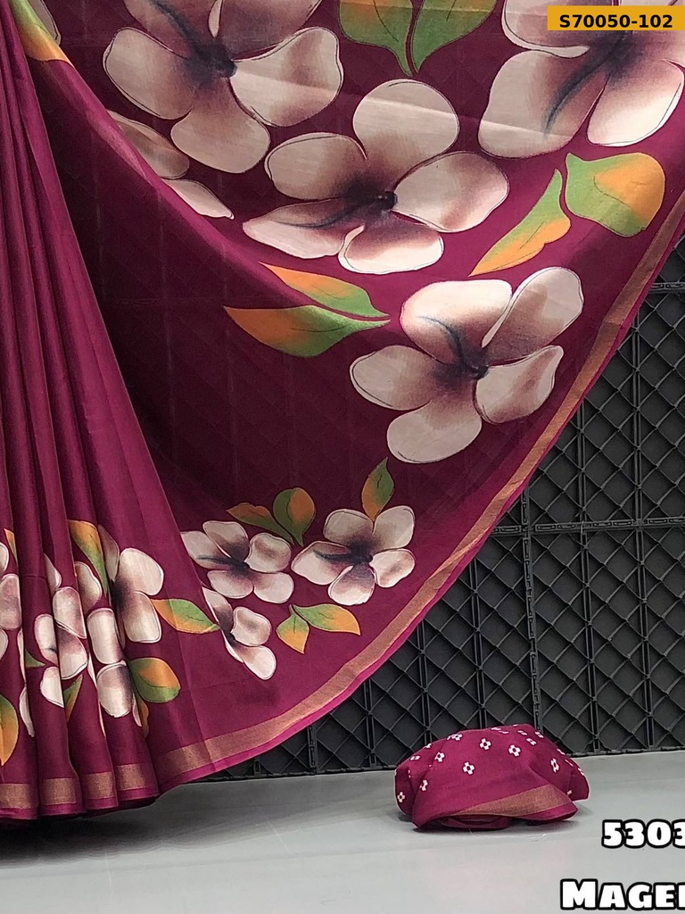 Fancy Soft Mul Cotton Saree