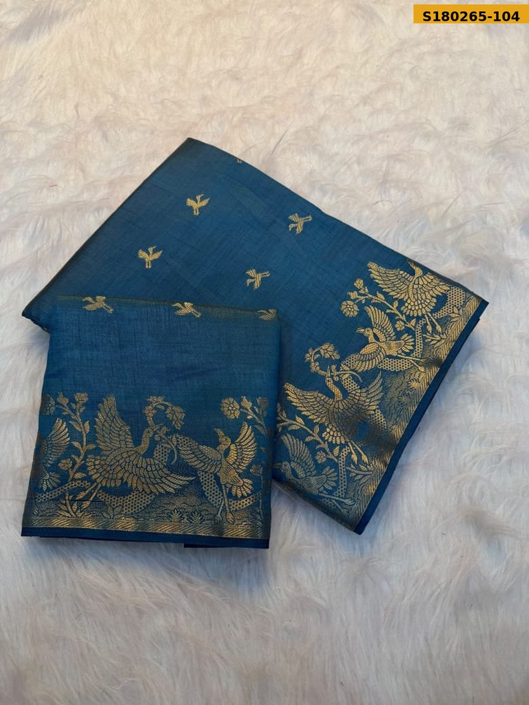 Fancy Soft Tussar Silk Saree