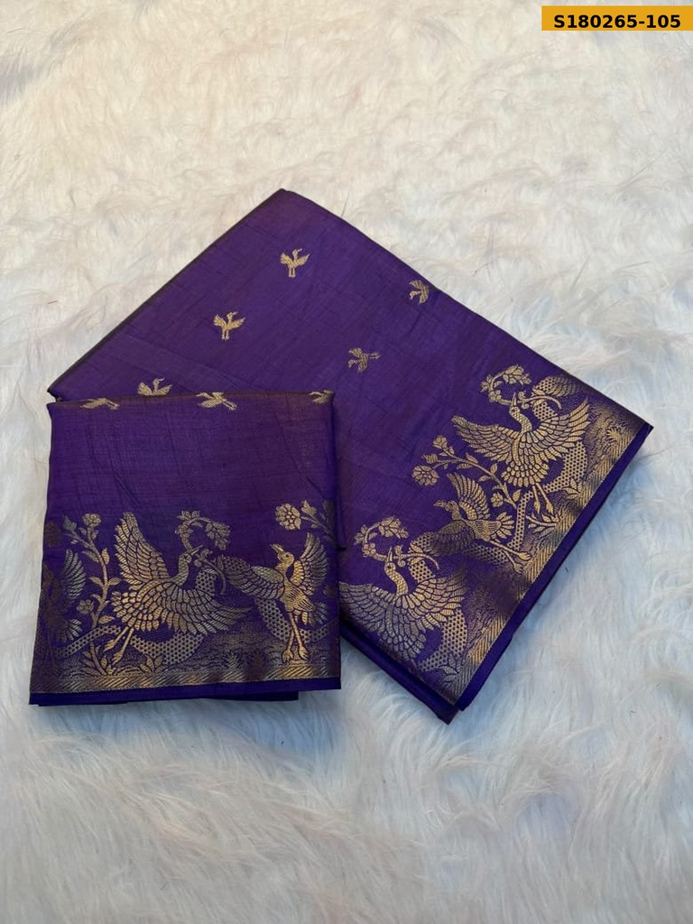 Fancy Soft Tussar Silk Saree