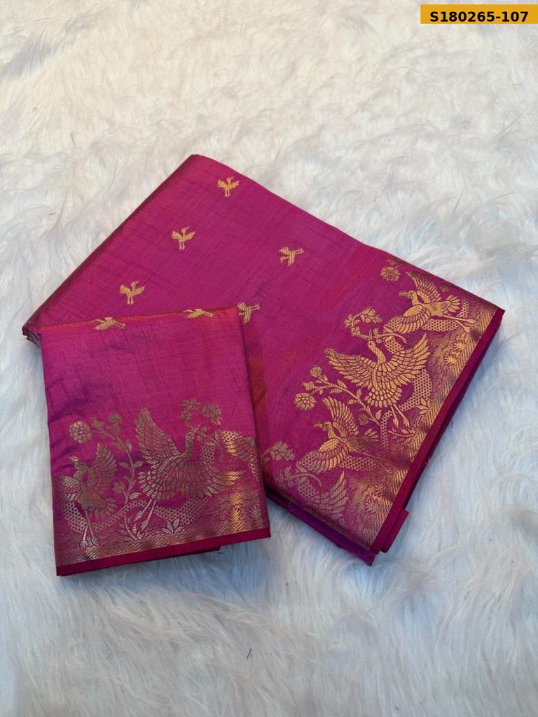 Fancy Soft Tussar Silk Saree