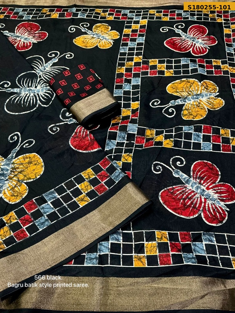 Fancy Cotton Crepe Saree