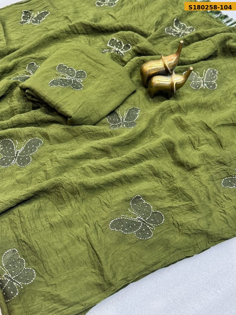Fancy Rangoli Crush Saree