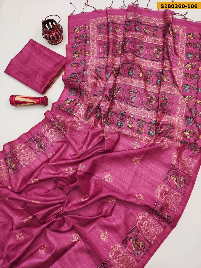 Fancy Soft Tussar Silk Sarees