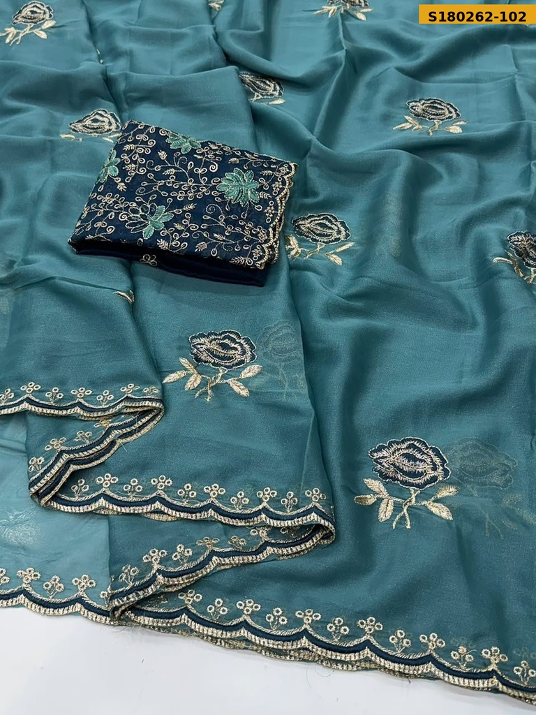 Fancy Star Georgette Sarees
