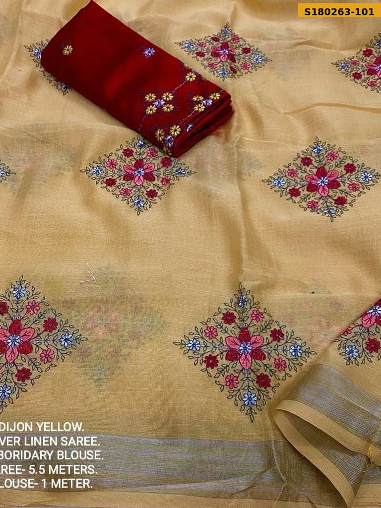 Fancy Soft Linen Sarees