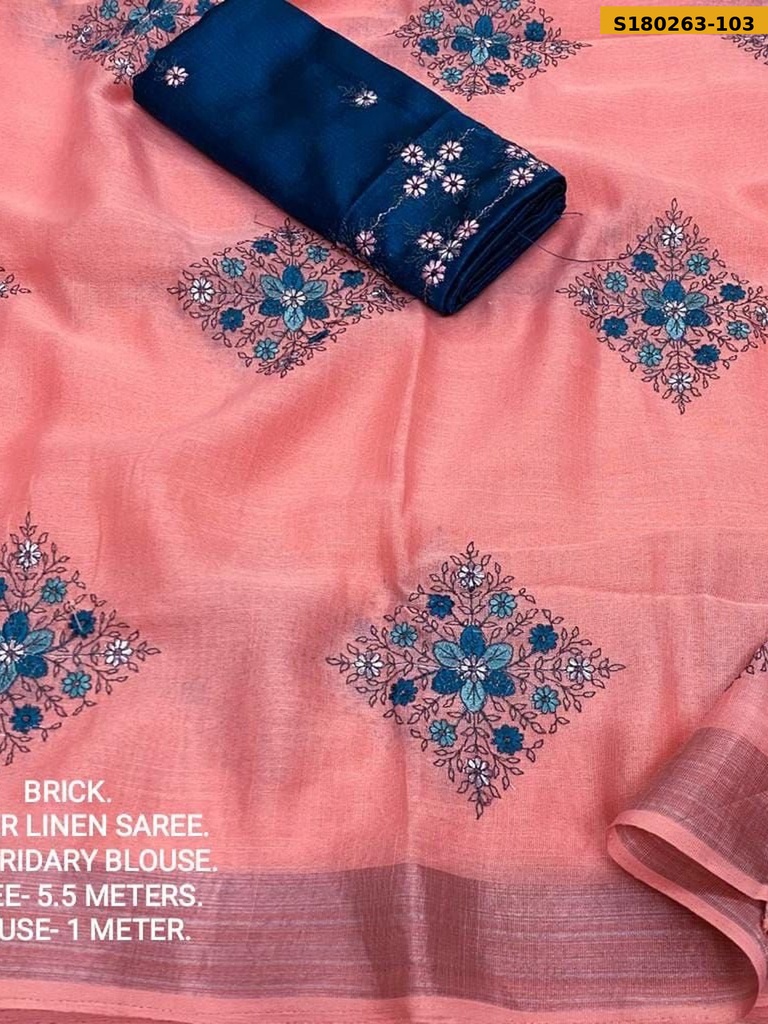 Fancy Soft Linen Sarees
