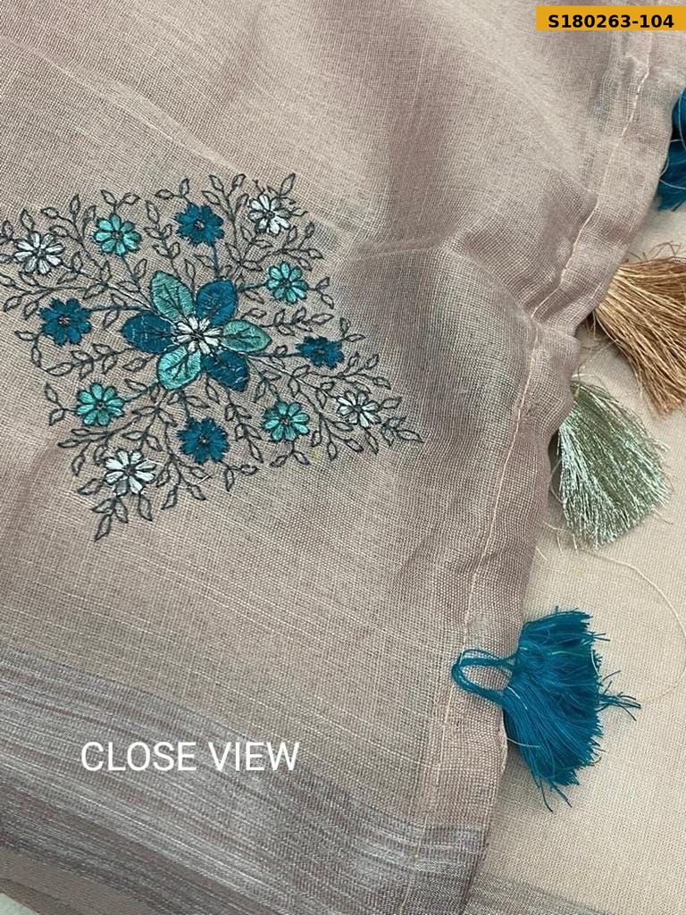 Fancy Soft Linen Sarees