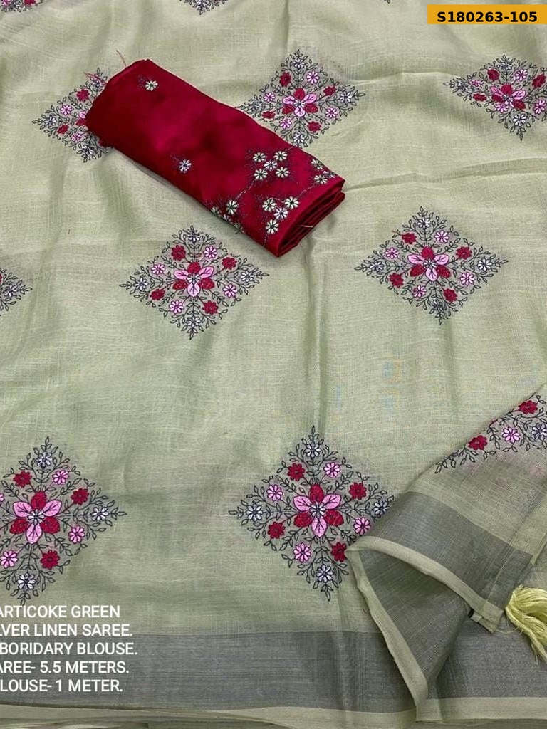 Fancy Soft Linen Sarees