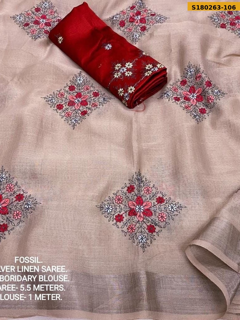 Fancy Soft Linen Sarees