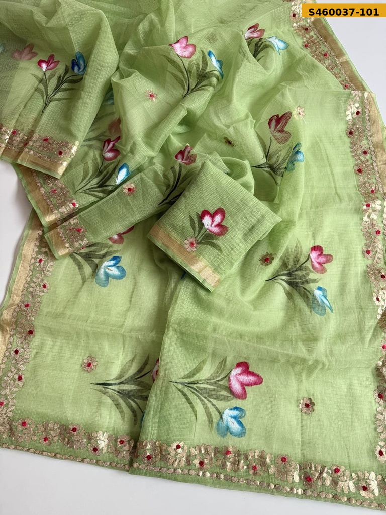Fancy Soft Banarasi Doriya Saree