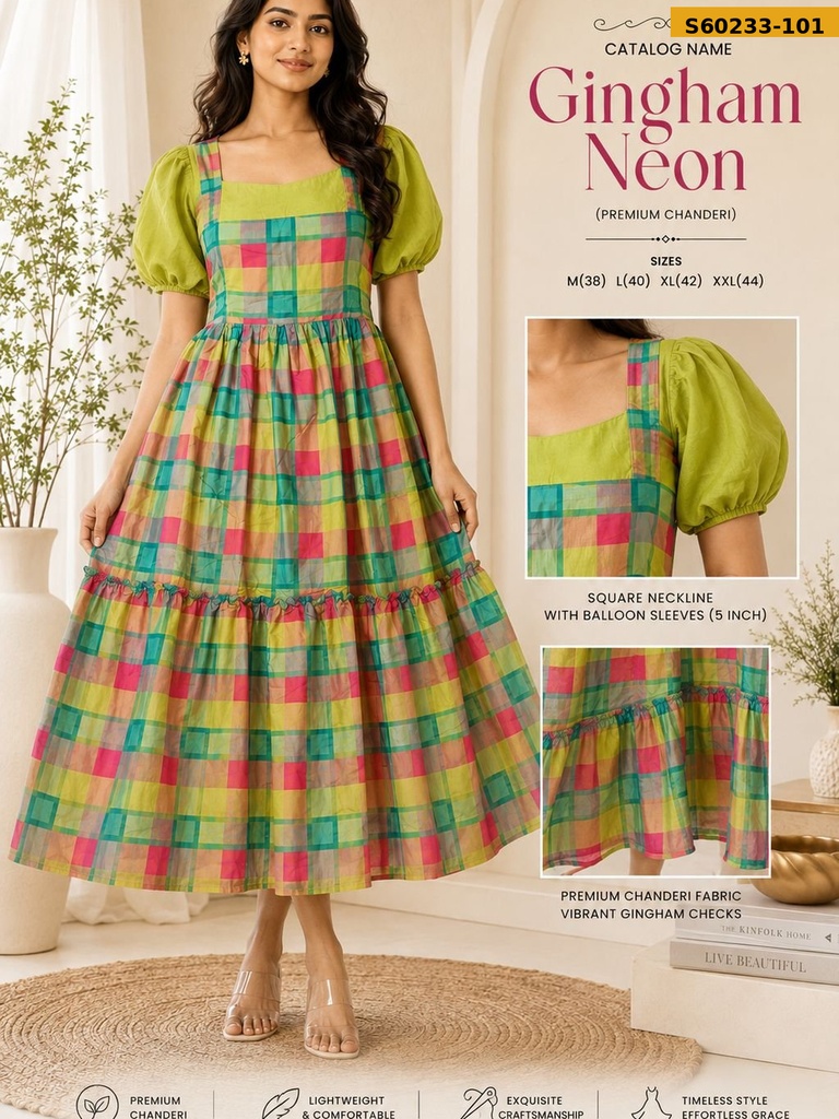 Fancy Chanderi Cotton  Maxi