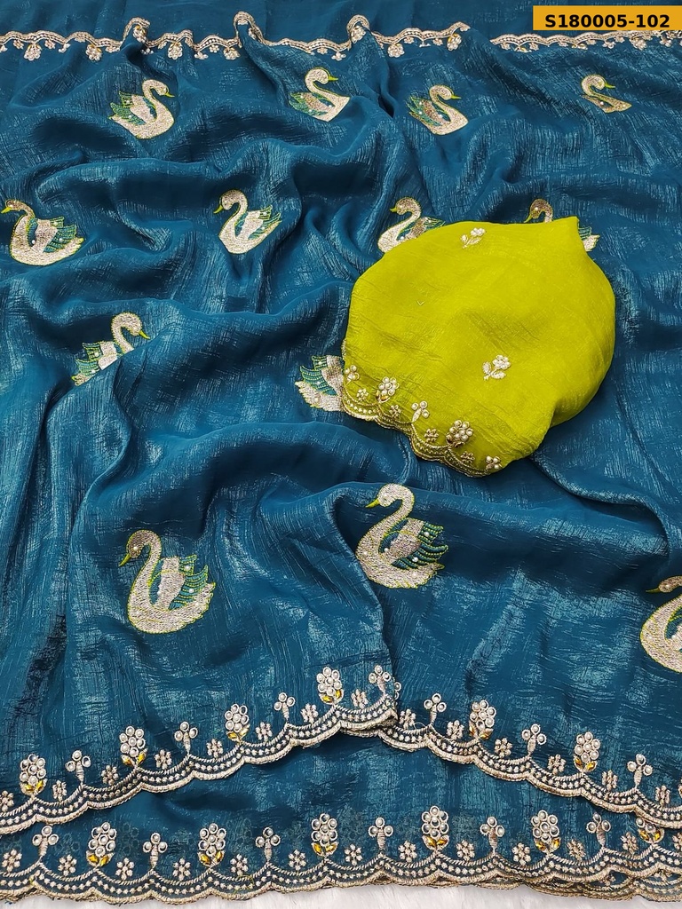 Fancy Crunchy Chiffon Saree
