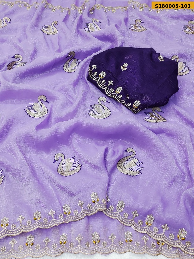 Fancy Crunchy Chiffon Saree