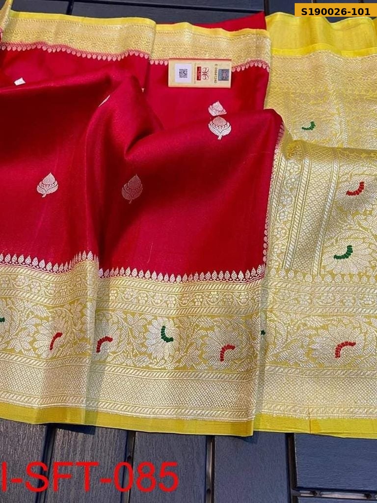 Banarasi katan Silk Dyble Sarees