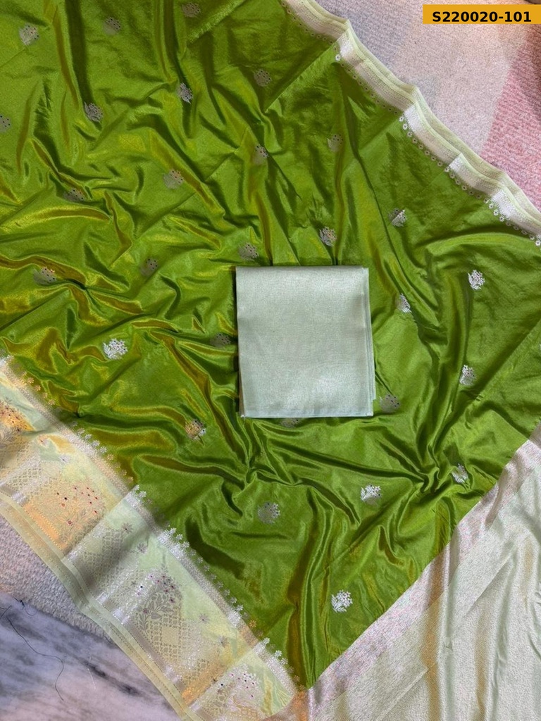 Banarasi Raw Mango Soft Silk Sarees