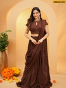 Pleated Crunchy Silk Lehenga Choli