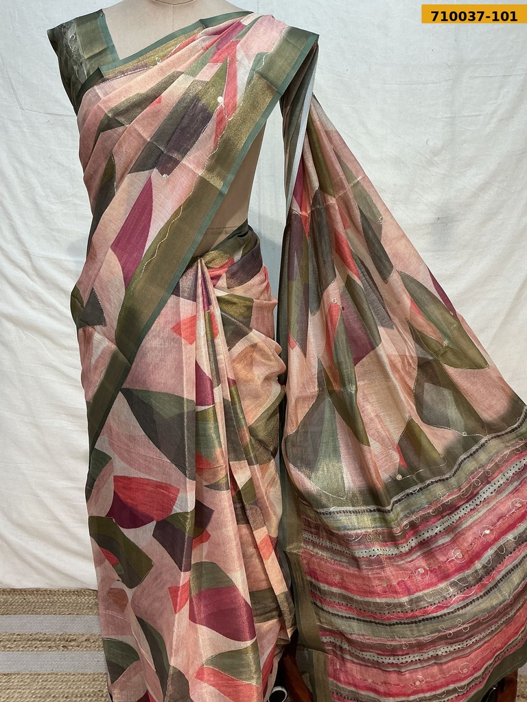 Fancy tissue silk sarees