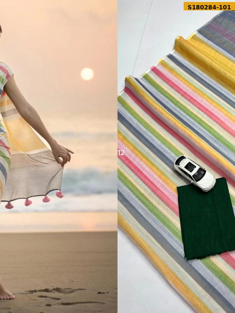 Fancy Linen Saree