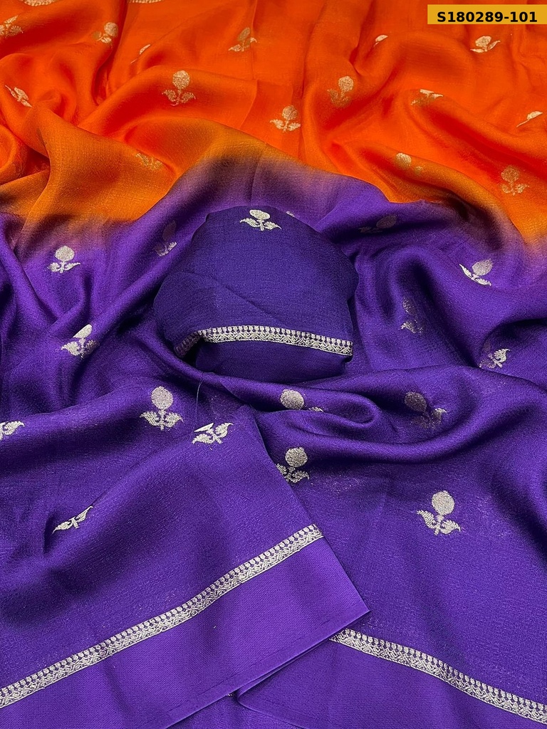 Fancy Soft Viscose Khadi Silk Saree