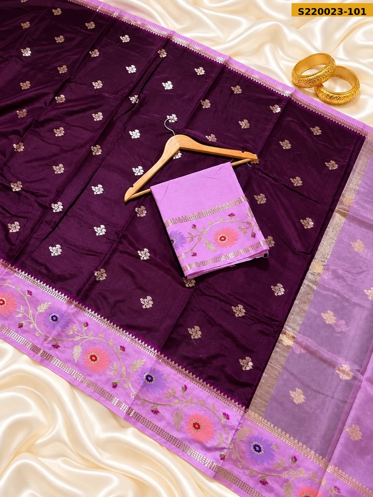 Banarasi Raw Mango Soft Silk Saree