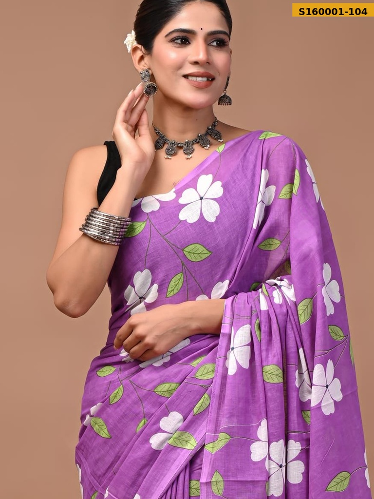 Fancy Mulmul Cotton Sarees