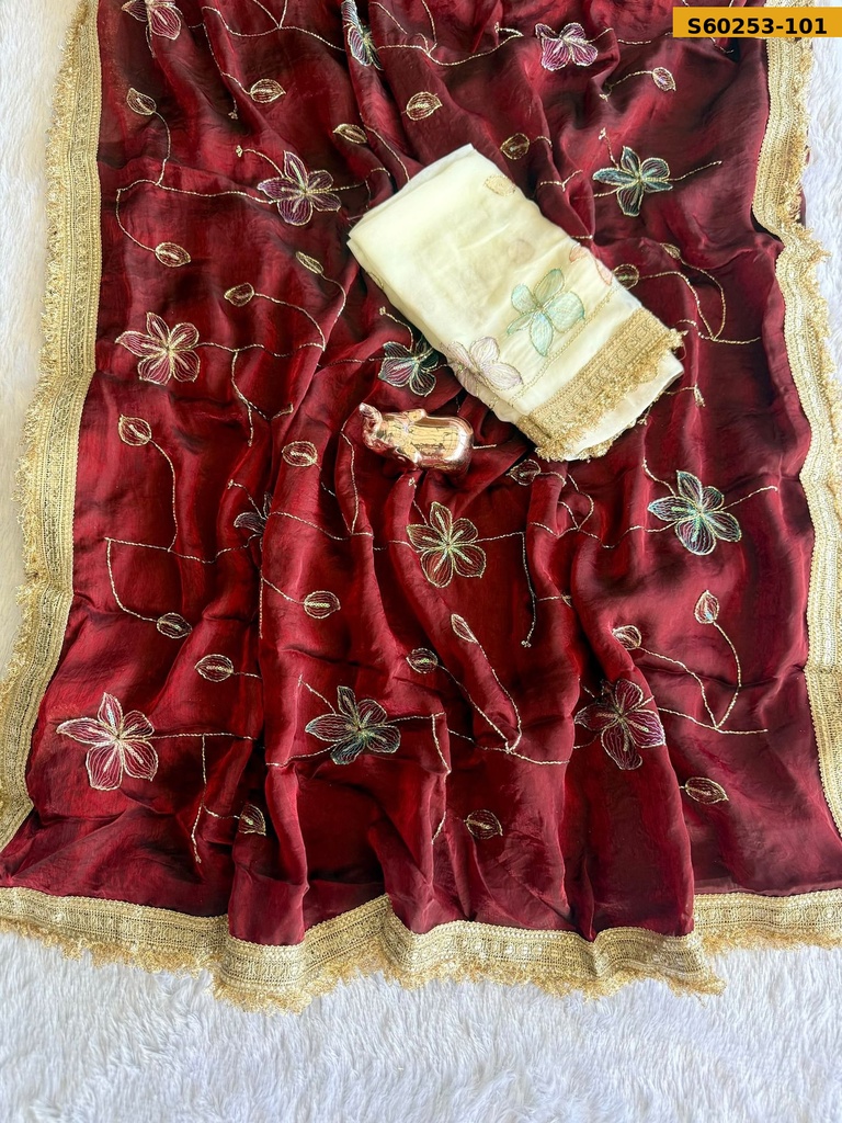 Fancy Fendy Satin Saree