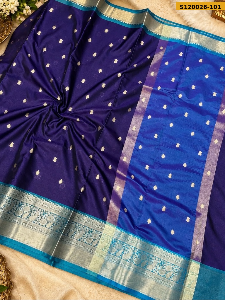 Banarasi Semi Kataan Soft Silk Saree