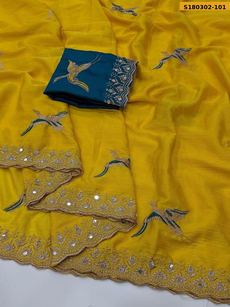 Fancy Chinnon Silk Sarees