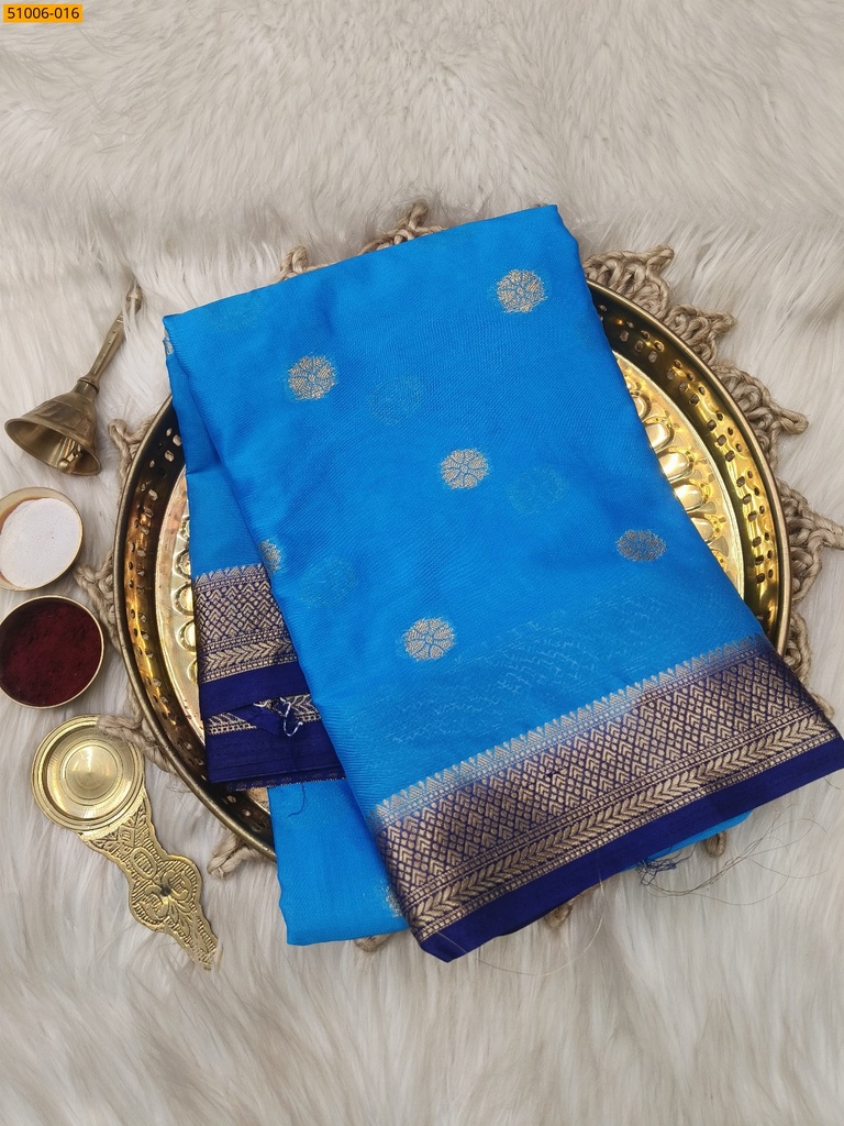 Mysore Crepe Silk Butta Saree