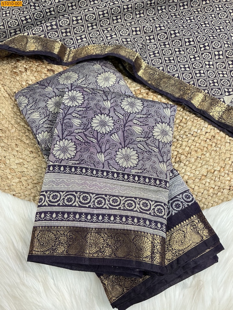 Fancy Mulmul Linen Saree