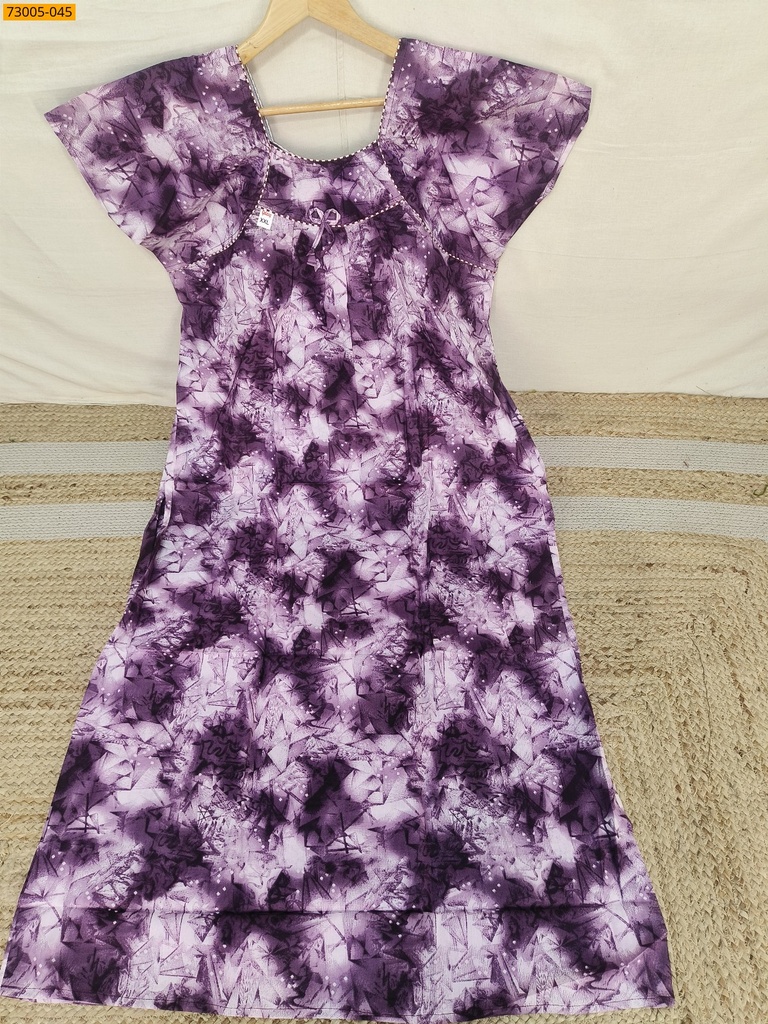 Cotton Printed Galaxy Nighty