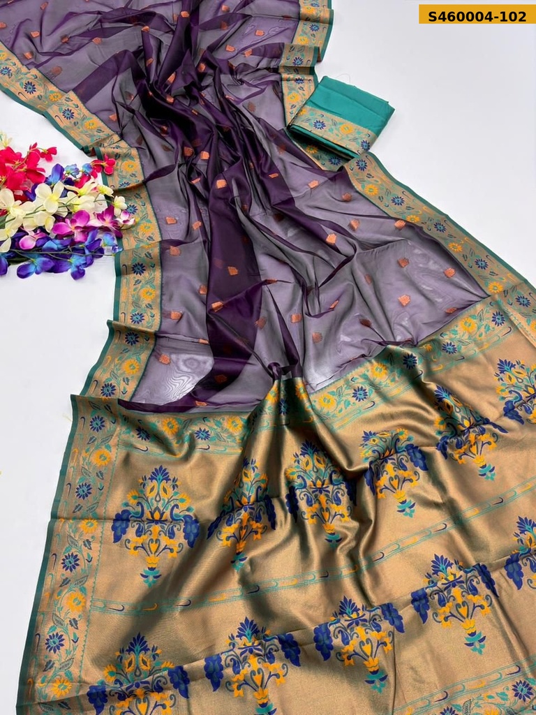 Fancy Soft Tissue Silk Paithani Saree