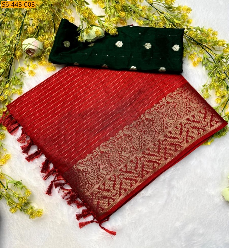 [S6-443-003] Fancy Dola Silk Saree