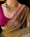 Fancy Cotton Tissue silk saree