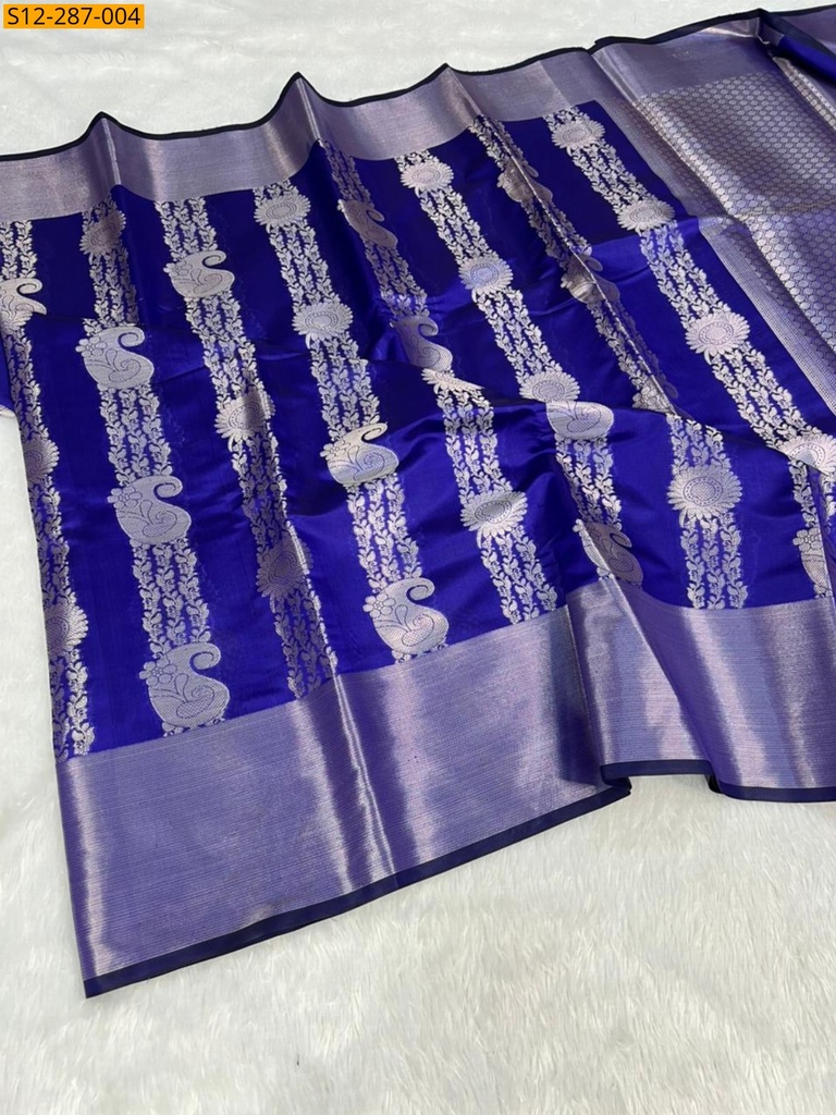 Banarsi semi kataan soft silk Saree