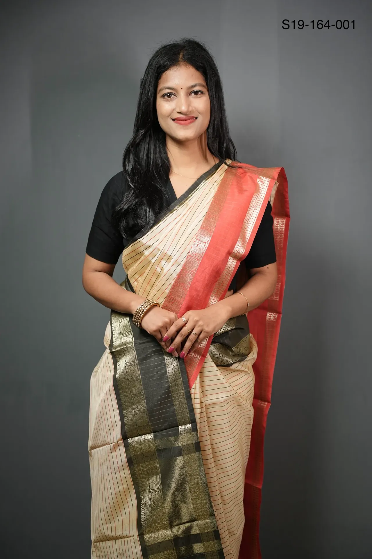 [S19-164-001] Banarasi soft katan silk sarees