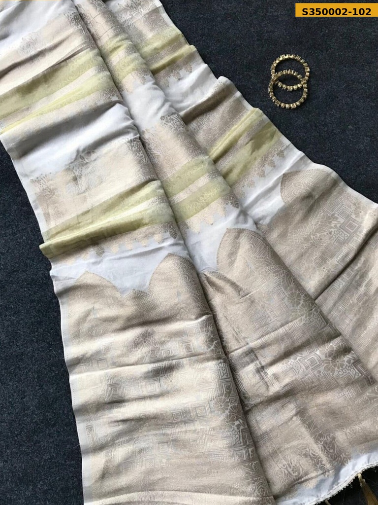 Fancy Crepe Khadi Tissue Paithani Silk Saree