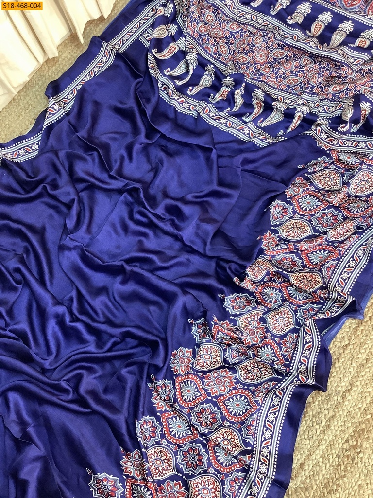 Fancy satin silk saree