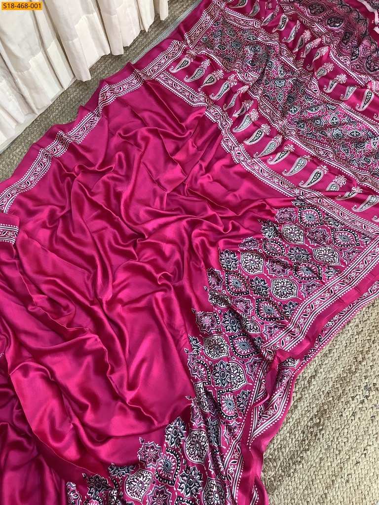 Fancy satin silk saree