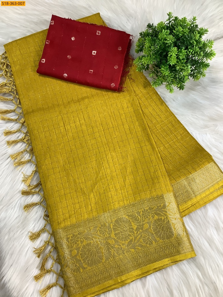[S18-363-007] Fancy Dola Silk Saree (S18-363-007)