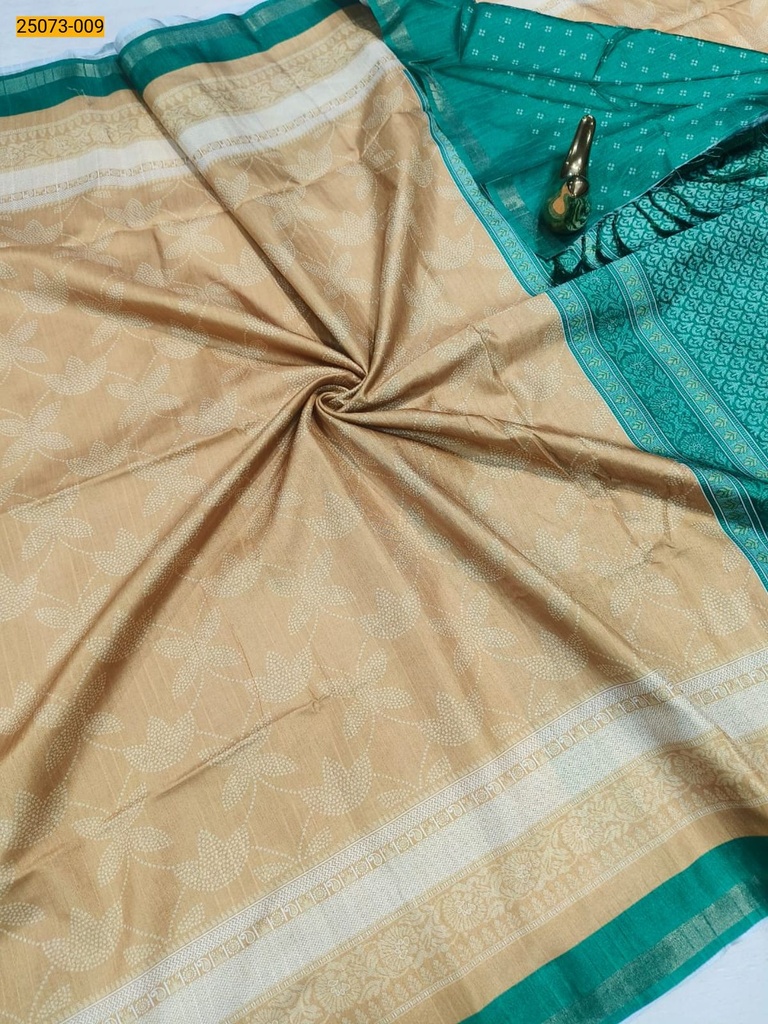Chanderi fancy silk printed sarees