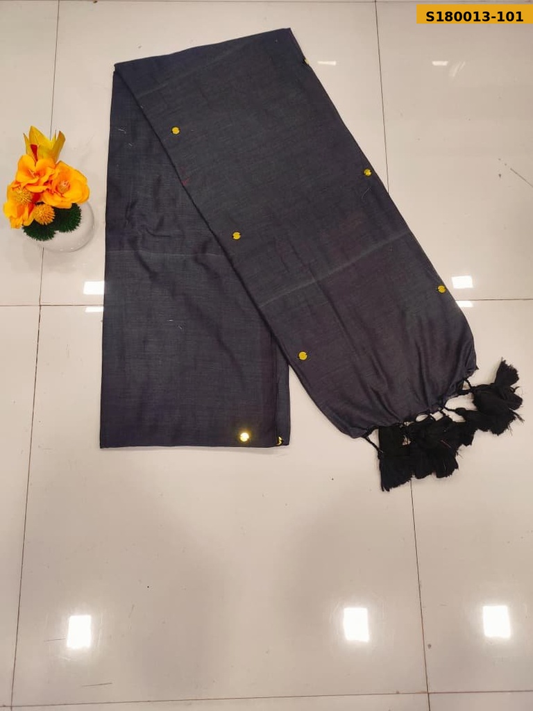 [S180013-101] Fancy Khadi Cotton Saree (S180013-101)