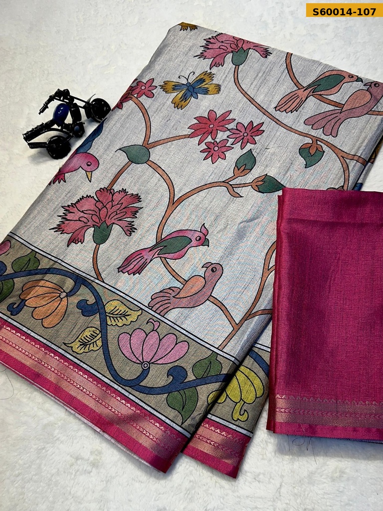 Fancy Tussar Silk Saree