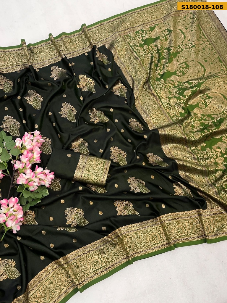 Fancy Soft Satin Silk Saree