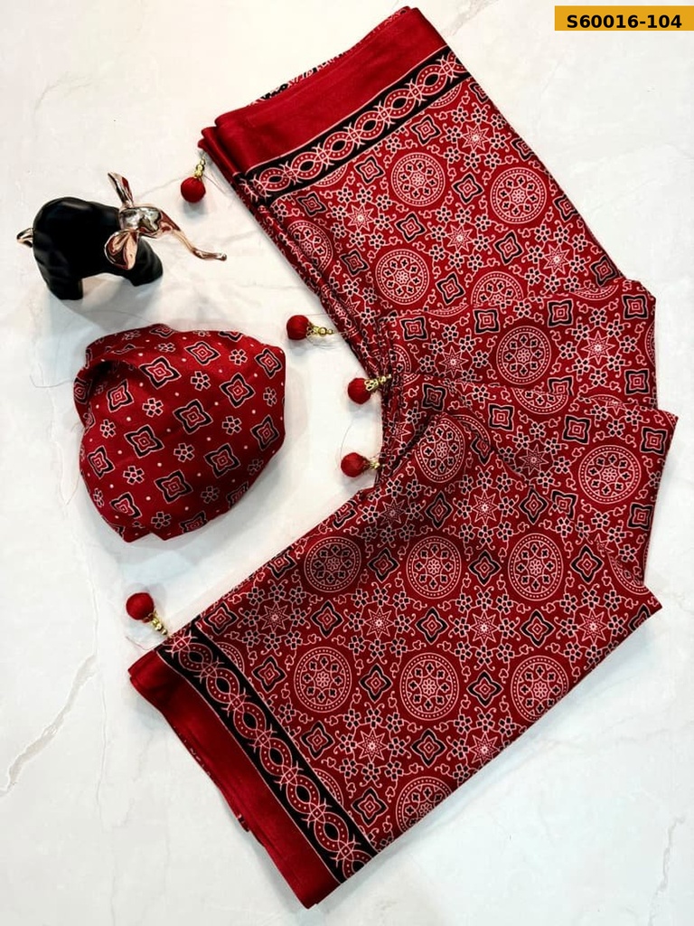 Fancy Crepe Gajji Silk Saree