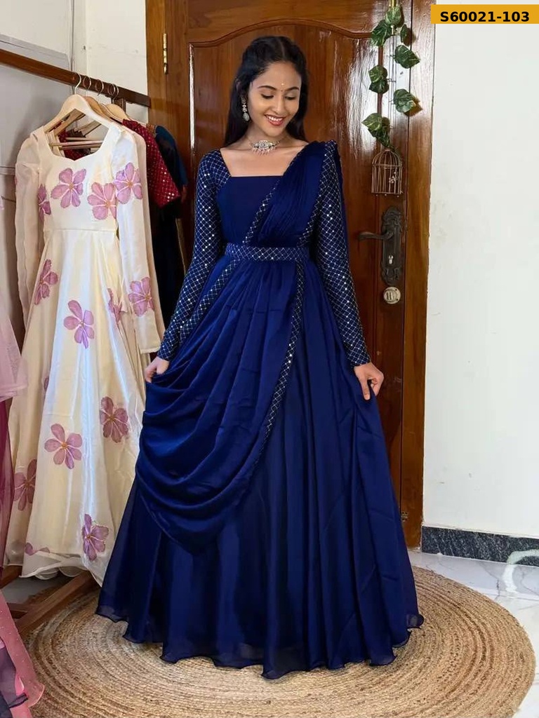 Fancy Sparkling Georgette Anarkali