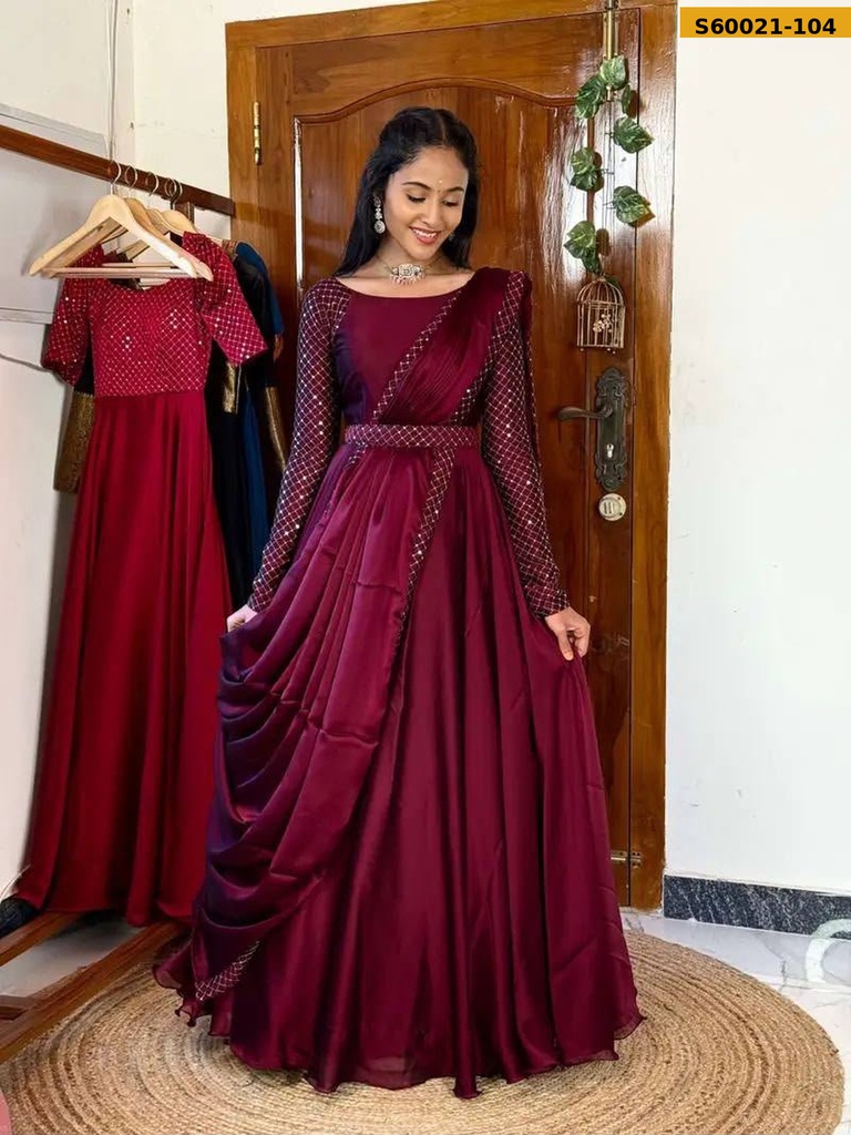 Fancy Sparkling Georgette Anarkali