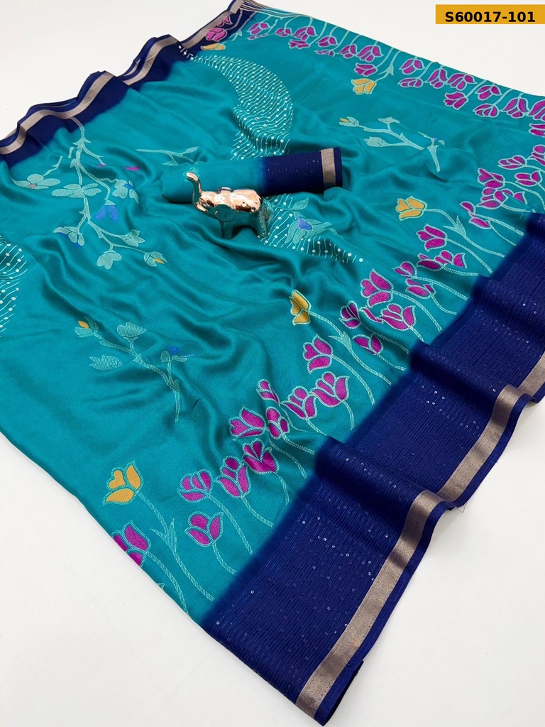 [S60017-101] Fancy Marshmellow Saree (S60017-101)