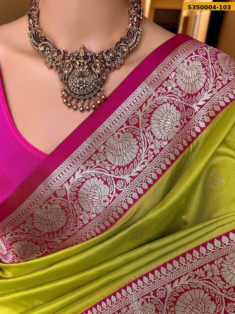 Fancy Banarsi soft silk saree