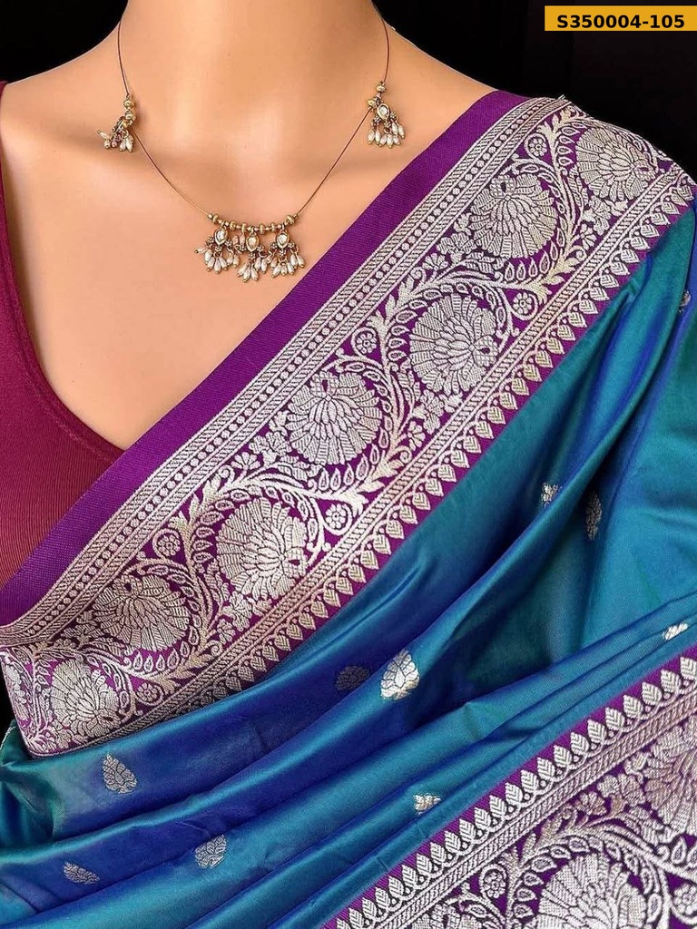 Fancy Banarsi soft silk saree
